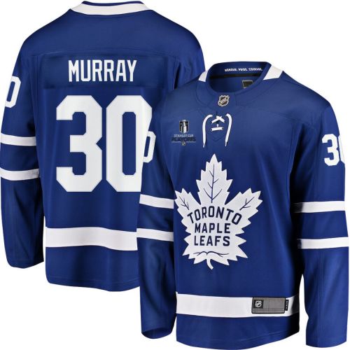 Matt Murray 30 Toronto Maple Leafs Stanley Cup 2023 Playoffs Patch Home Breakaway Men Jersey - Blue