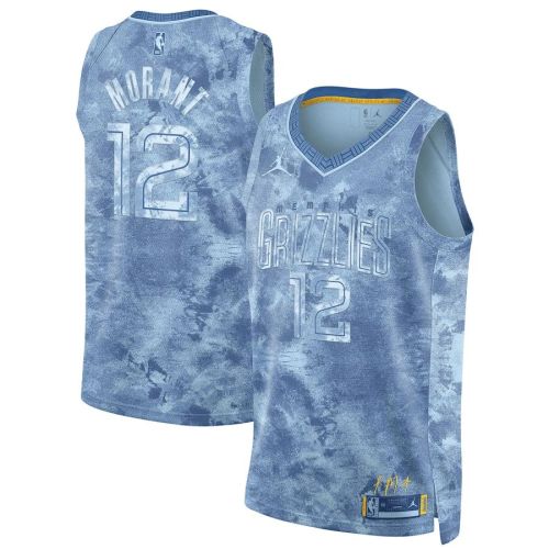 Ja Morant 12 Memphis Grizzlies Unisex Select Series Swingman Jersey - Light Blue