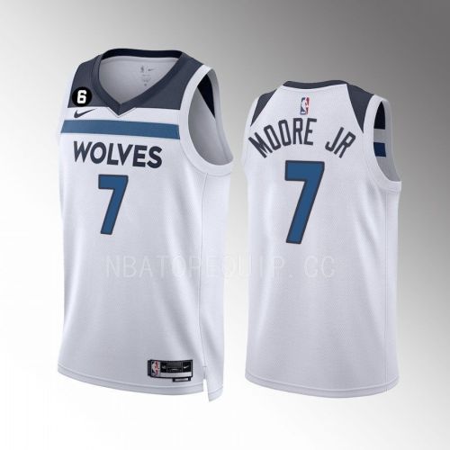 Wendell Moore Jr. 7 Minnesota Timberwolves 2022-23 Association Edition White Men Jersey Swingman