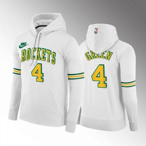 Jalen Green Houston Rockets 2022-23 Classic Edition Hoodie White 55th Anniversary