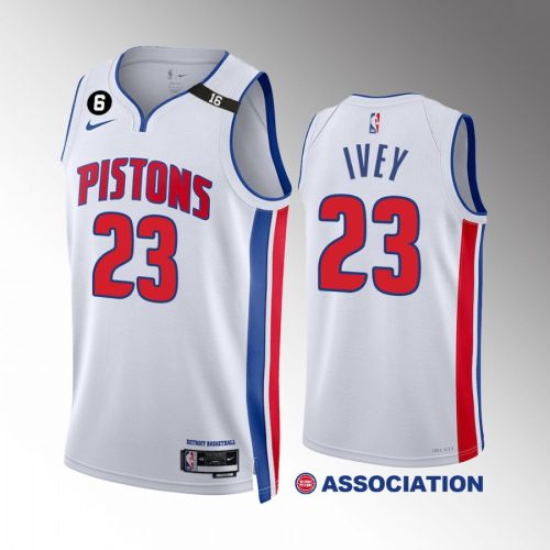 Jaden Ivey 23 Detroit Pistons White Association Edition Jersey 2022-23 Swingman