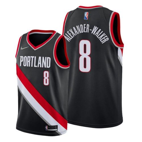 Portland Trail Blazers 8 Nickeil Alexander-Walker 2022 Icon Edition Jersey Black - Men Jersey