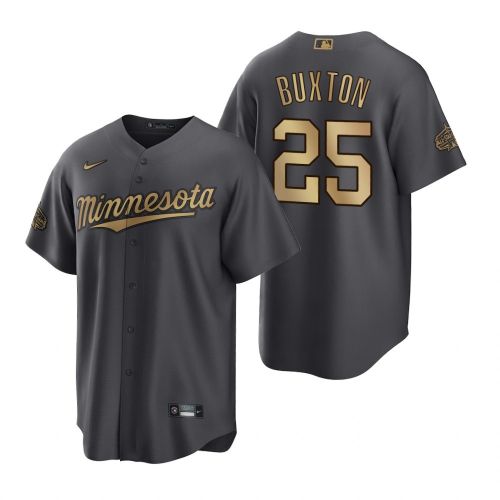 Minnesota Twins Byron Buxton Charcoal 2022-23 All-Star Game Jersey