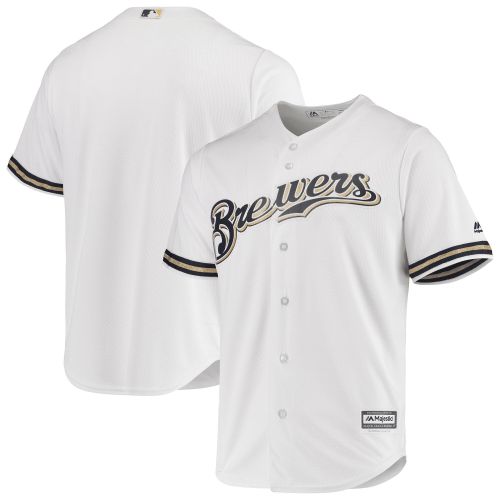 Men's White Milwaukee Brewers Team Official Jersey Jersey