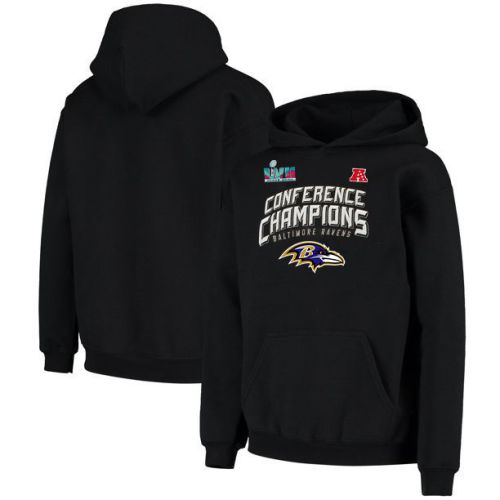 Baltimore Ravens AFC Conference Champions Black Pullover Hoodie