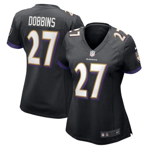 J.K. Dobbins 27 Baltimore Ravens Women's Game Jersey - Black