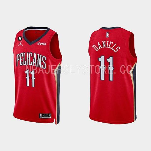 New Orleans Pelicans Dyson Daniels 11 Red 2022-23 Statement Edition Men Jersey