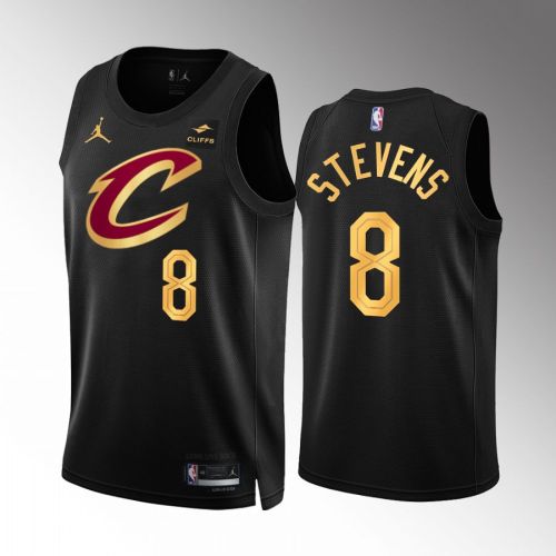 Cleveland Cavaliers Lamar Stevens 8 Statement Edition Black Jersey 2022-23 Swingman