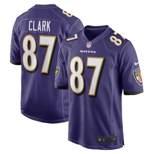 Trevon Clark Baltimore Ravens Player Game Jersey - Purple