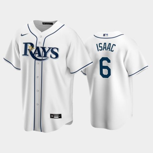 2022-23 Draft Tampa Bay Rays Xavier Isaac 6 White Home Jersey