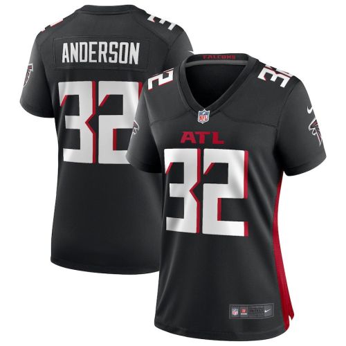 Jamal Anderson 32 Atlanta Falcons Women Retired Game Jersey - Black