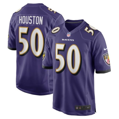 Justin Houston 50 Baltimore Ravens Game Jersey - Purple