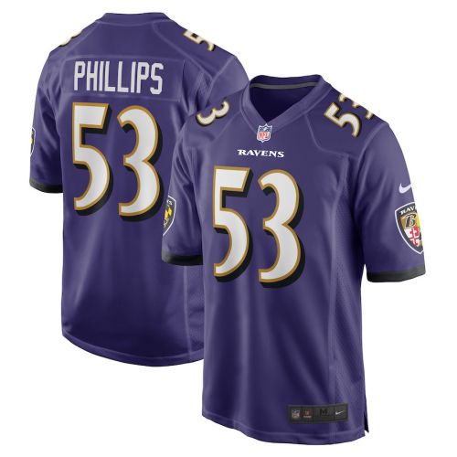 Del'Shawn Phillips Baltimore Ravens Game Player Jersey - Purple