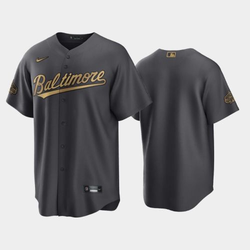 Baltimore Orioles 2022-23 All-Star Game AL Charcoal Jersey