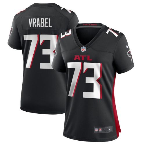 Tyler Vrabel 73 Atlanta Falcons Game Women Jersey - Black