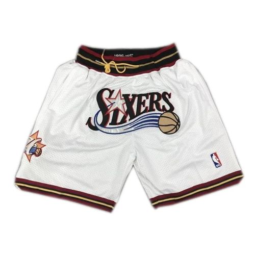 Philadelphia 76ers Bulls NBA Retro Shorts - White