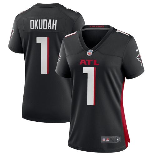 Jeff Okudah 1 Atlanta Falcons Women's Game Jersey - Black