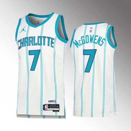 Bryce McGowens 7 2022-23 Charlotte Hornets White Association Edition Jersey Swingman