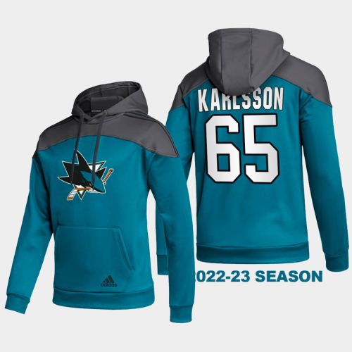 San Jose Sharks 65 Erik Karlsson 2022-23 Stylish Black Hoodie Pullover