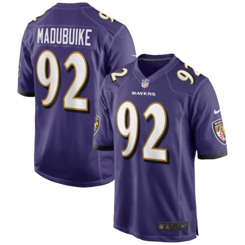 Justin Madubuike 92 Baltimore Ravens Men Game Jersey - Purple