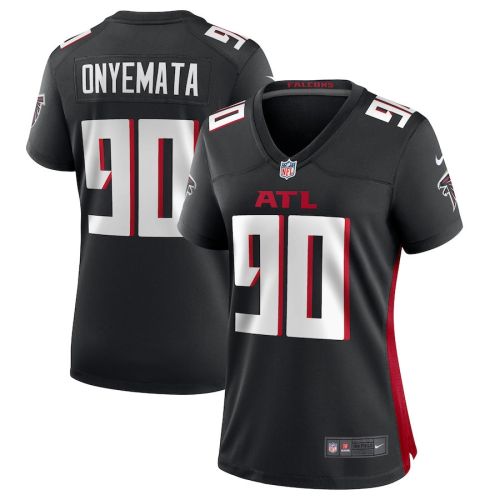 David Onyemata 90 Atlanta Falcons Women's Game Jersey - Black