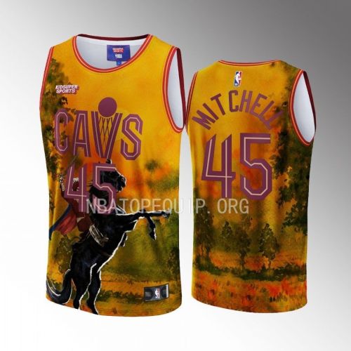 Donovan Mitchell 45 Cleveland Cavaliers NBA & KidSuper Studios Unisex Hometown Jersey