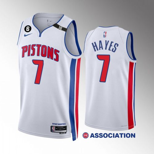 Killian Hayes 7 Detroit Pistons White Association Edition Jersey 2022-23 Swingman