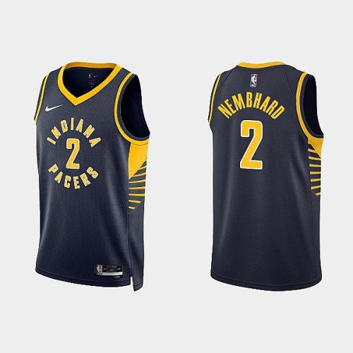 Indiana Pacers 2 Andrew Nembhard 2022-23 Icon Edition Black Men Jersey