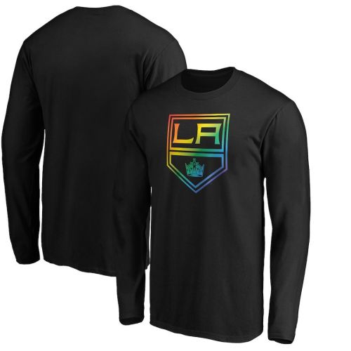 Los Angeles Kings Team Pride Logo Long Sleeve T-Shirt - Black