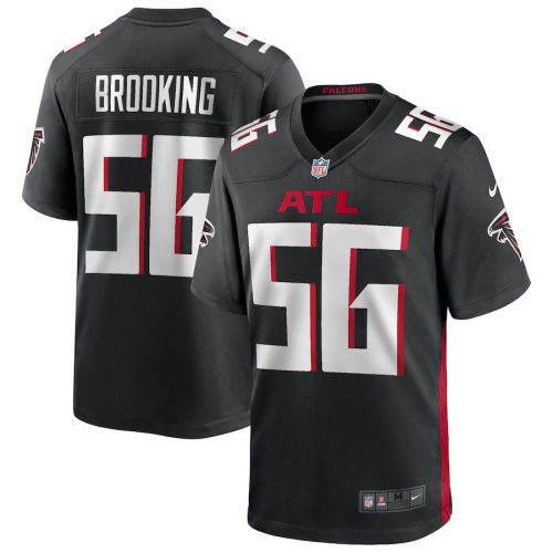 Keith Brooking 56 Atlanta Falcons Men Game Retired Jersey - Black