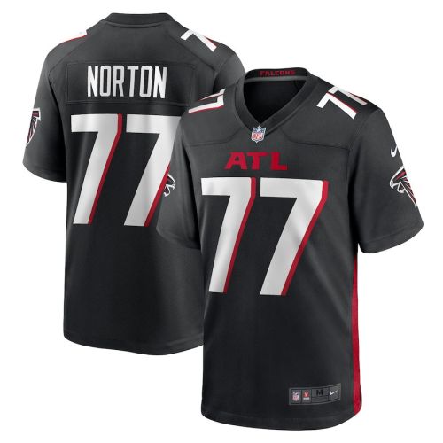 Storm Norton 77 Atlanta Falcons Game Men Jersey - Black