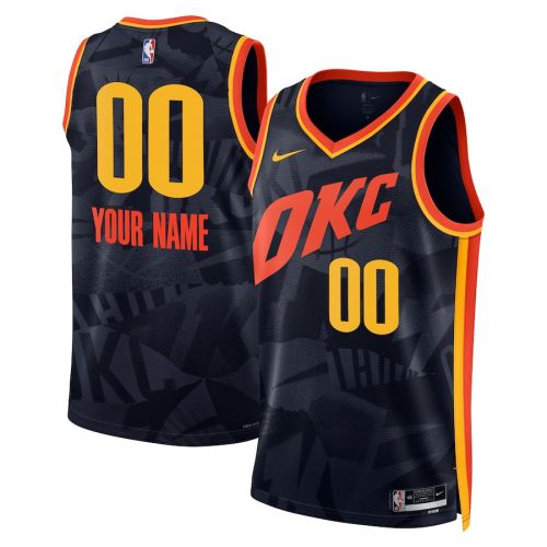 Oklahoma City Thunder 2023/24 City Edition Swingman Custom Jersey - Navy