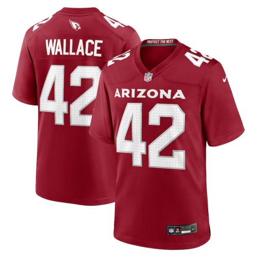 K'Von Wallace 42 Arizona Cardinals Men Team Game Jersey - Cardinal