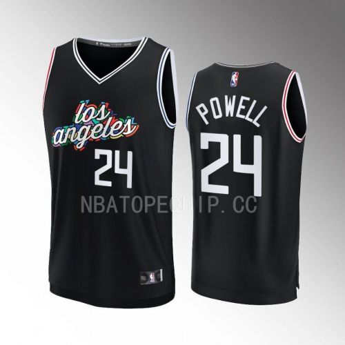 Los Angeles Clippers Norman Powell 24 City Edition Jersey 2022-23 Fastbreak Black