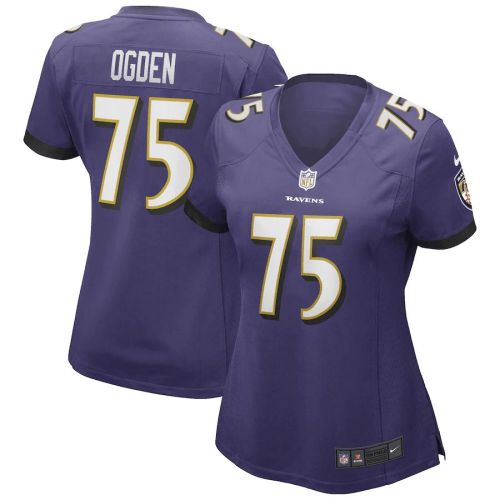 Jonathan Ogden 75 Baltimore Ravens Women's Game Retired Player Jersey - Purple