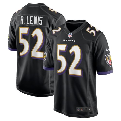 Ray Lewis 52 Baltimore Ravens Men Retired Jersey - Black