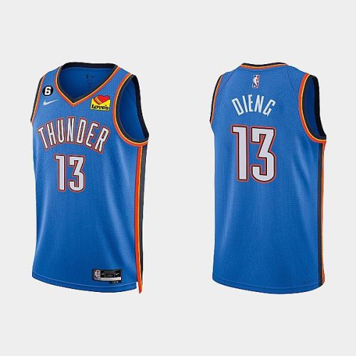 Oklahoma City Thunder 13 Ousmane Dieng 2022-23 Icon Edition White Men Jersey